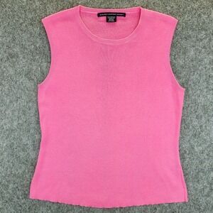 Ralph Lauren Sport Shirt Womens L Pink Sleeveless Pullover Top Cotton Preppy